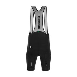 SANTINI Kolesarske kratke hlače z naramnicami - KARMA DELTA - črna