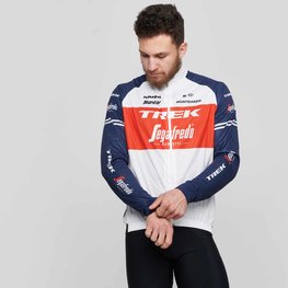 SANTINI Kolesarska  vetru odporna jakna - TREK SEGAFREDO 2021 - rdeča/bela/modra