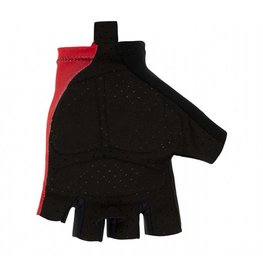 SANTINI Kolesarske rokavice s kratkimi prsti - CUBO  - rdeča