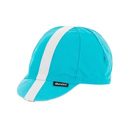 SANTINI Kolesarska kapa - UCI RAINBOW - svetlo modra