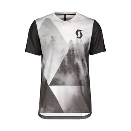 SCOTT Kolesarski dres s kratkimi rokavi - TRAIL FLOW PRO - bela/siva