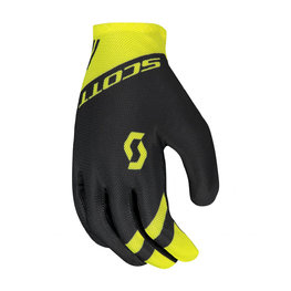 SCOTT Kolesarske  rokavice z dolgimi prsti - RC TEAM LF - rumena/črna