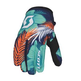 SCOTT Kolesarske  rokavice z dolgimi prsti - 250 SWAP - oranžna/svetlo modra