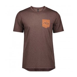 SCOTT Kolesarska  majica s kratkimi rokavi - TRAIL FLOW DRI - bordo