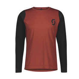 SCOTT Kolesarski dres z dolgimi rokavi poletni - TRAIL PROGRESSIVE - rdeča/črna