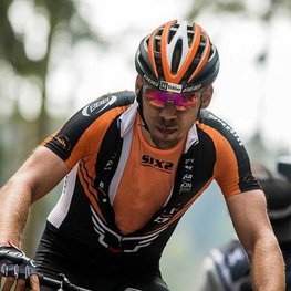 SIX2 Kolesarska majica brez rokavov - SMX C - oranžna