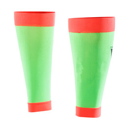 SIX2 Kolesarske  gamaše do kolen - CALF - rdeča/zelena