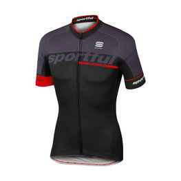 SPORTFUL Kolesarski dres s kratkimi rokavi - SC TEAM - črna/rdeča