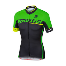 SPORTFUL Kolesarski dres s kratkimi rokavi - SC TEAM - črna/zelena