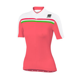SPORTFUL Kolesarski dres s kratkimi rokavi - ALLURE LADY - rožnata/bela