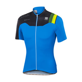 SPORTFUL Kolesarski dres s kratkimi rokavi - BODYFIT PRO TEAM - črna/modra