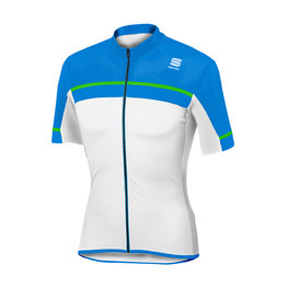 SPORTFUL Kolesarski dres s kratkimi rokavi - PISTA - svetlo modra/bela
