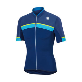 SPORTFUL Kolesarski dres s kratkimi rokavi - PISTA - modra