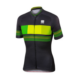 SPORTFUL Kolesarski dres s kratkimi rokavi - STRIPE - črna/rumena