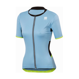SPORTFUL Kolesarski dres s kratkimi rokavi - LUNA LADY - svetlo modra