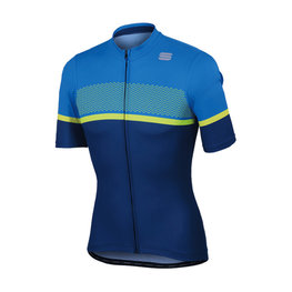 SPORTFUL Kolesarski dres s kratkimi rokavi - FREQUENCE - modra/rumena