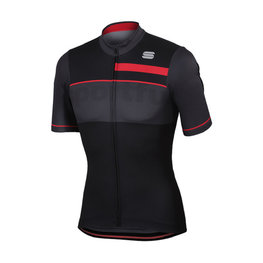 SPORTFUL Kolesarski dres s kratkimi rokavi - SQUADRA CORSE - rdeča/siva/črna