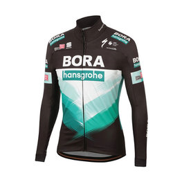 SPORTFUL Kolesarska  podaljšana jakna - BORA HANSGROHE 2020 - črna/zelena