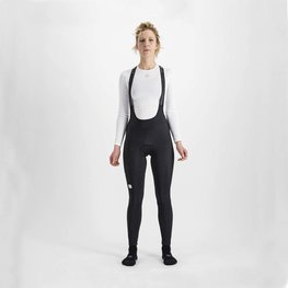 SPORTFUL Kolesarske dolge hlače z naramnicami - BODYFIT CLASSIC W - črna