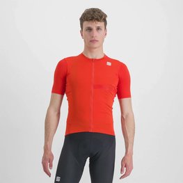 SPORTFUL Kolesarski dres s kratkimi rokavi - MATCHY - rdeča