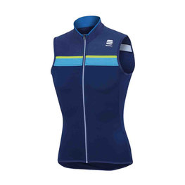 SPORTFUL Kolesarski dres brez rokavov - PISTA - rumena/modra