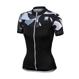 SPORTFUL Kolesarski dres s kratkimi rokavi - PRIMAVERA LADY - bela/črna
