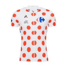 Kolesarski dres s kratkimi rokavi - TOUR DE FRANCE 2018 - rdeča/bela