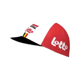 Kolesarska kapa - LOTTO SOUDAL 2020 - rdeča/bela