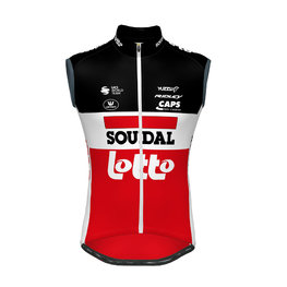 Kolesarski brezrokavnik - LOTTO SOUDAL 2020 - rdeča/črna/bela