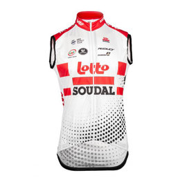 Kolesarski brezrokavnik - LOTTO SOUDAL 2019 - rdeča/bela