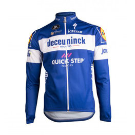 Kolesarski dres z dolgimi rokavi poletni - QUICKSTEP 19 SUMMER - bela/modra