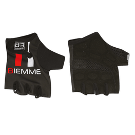 Kolesarske rokavice s kratkimi prsti - STRAPS - bela/črna/rdeča